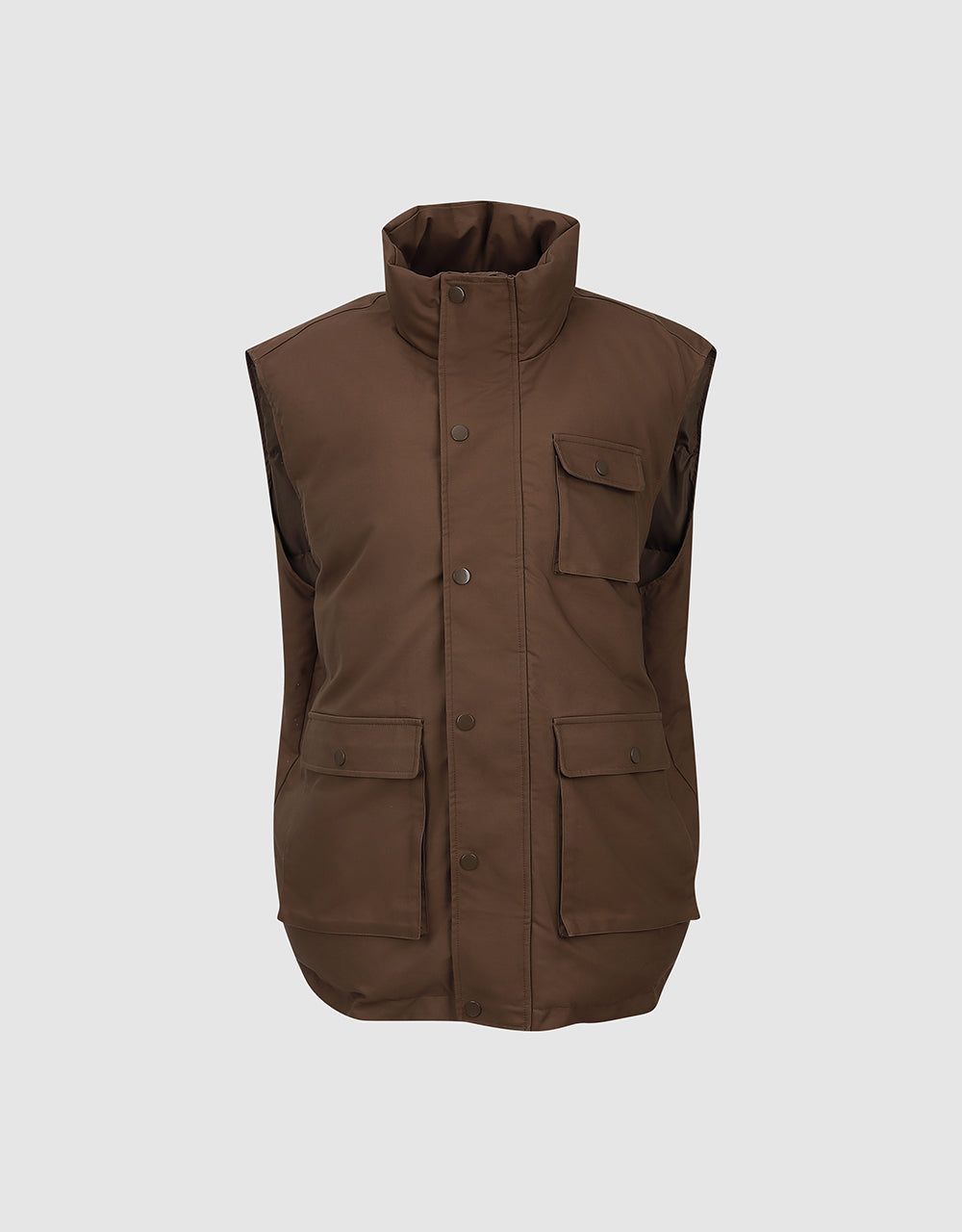 Press Button Padded Waistcoat sold by Urban Revivo product image thumbnail 2