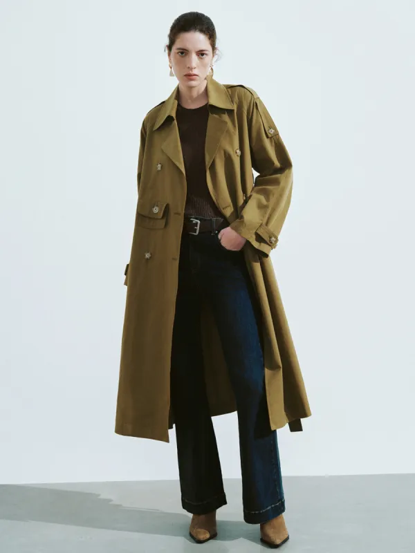 Loose Trench Coat With Belt sold by Urban Revivo