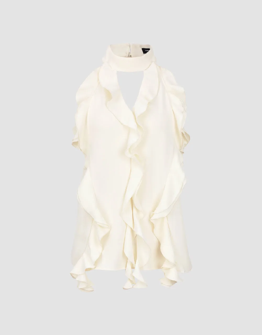 Halter Neck Ruffle Sleeveless Blouse sold by Urban Revivo product image thumbnail 2