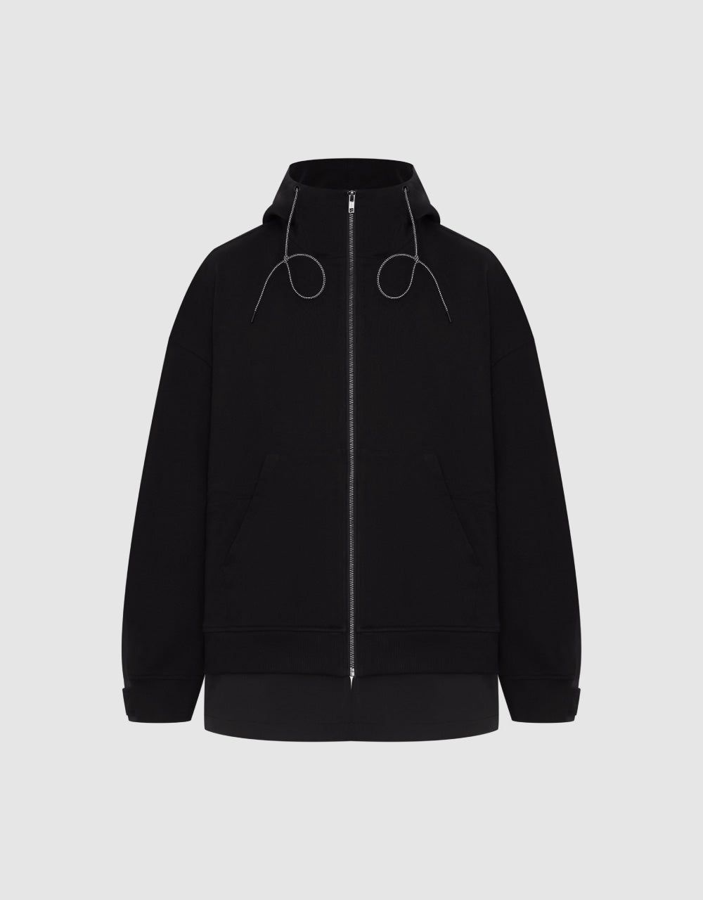 Drawstring Hooded Jacket sold by Urban Revivo