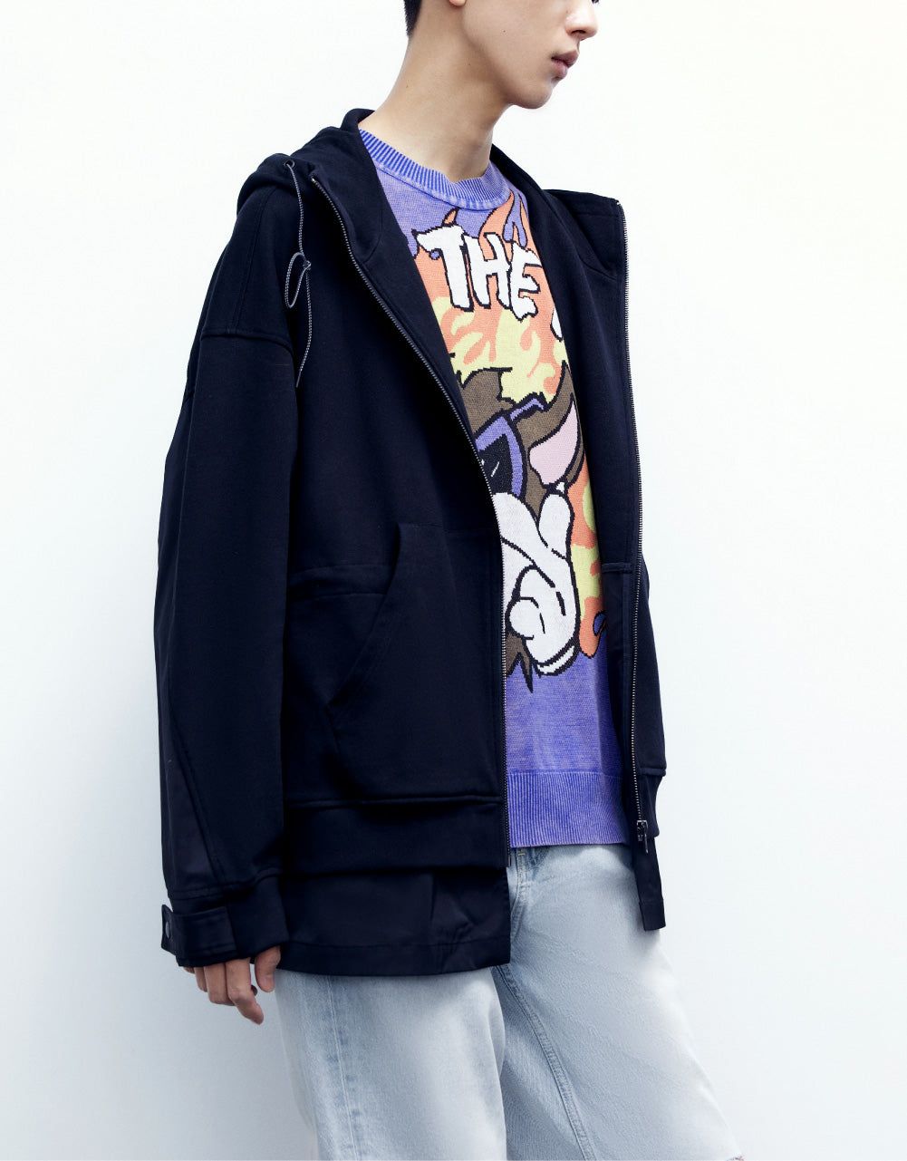 Drawstring Hooded Jacket sold by Urban Revivo product image thumbnail 3