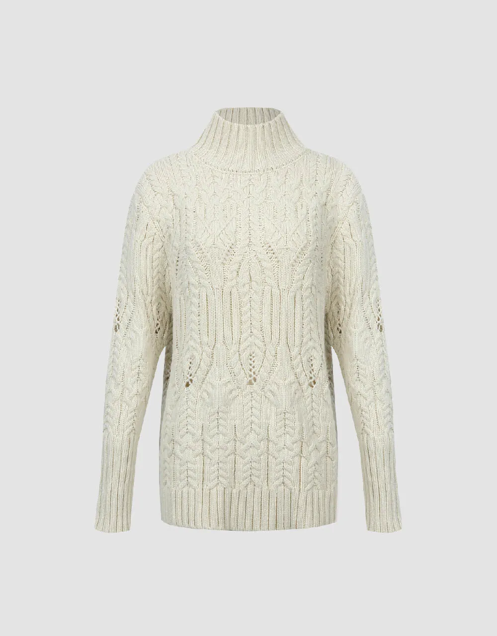 Drop Shoulder Sleeve Crew Neck Sweater sold by Urban Revivo product image thumbnail 2