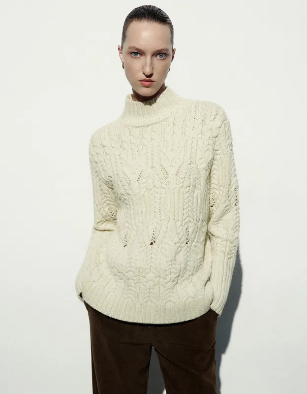 Drop Shoulder Sleeve Crew Neck Sweater sold by Urban Revivo