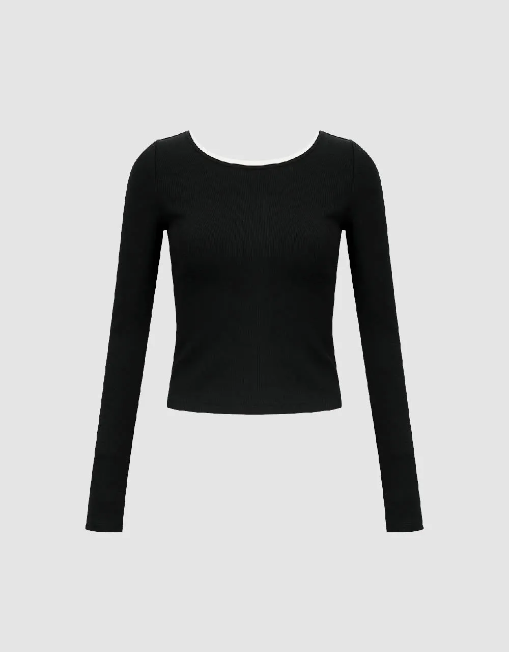 Crew Neck Skinny T-Shirt sold by Urban Revivo product image thumbnail 2