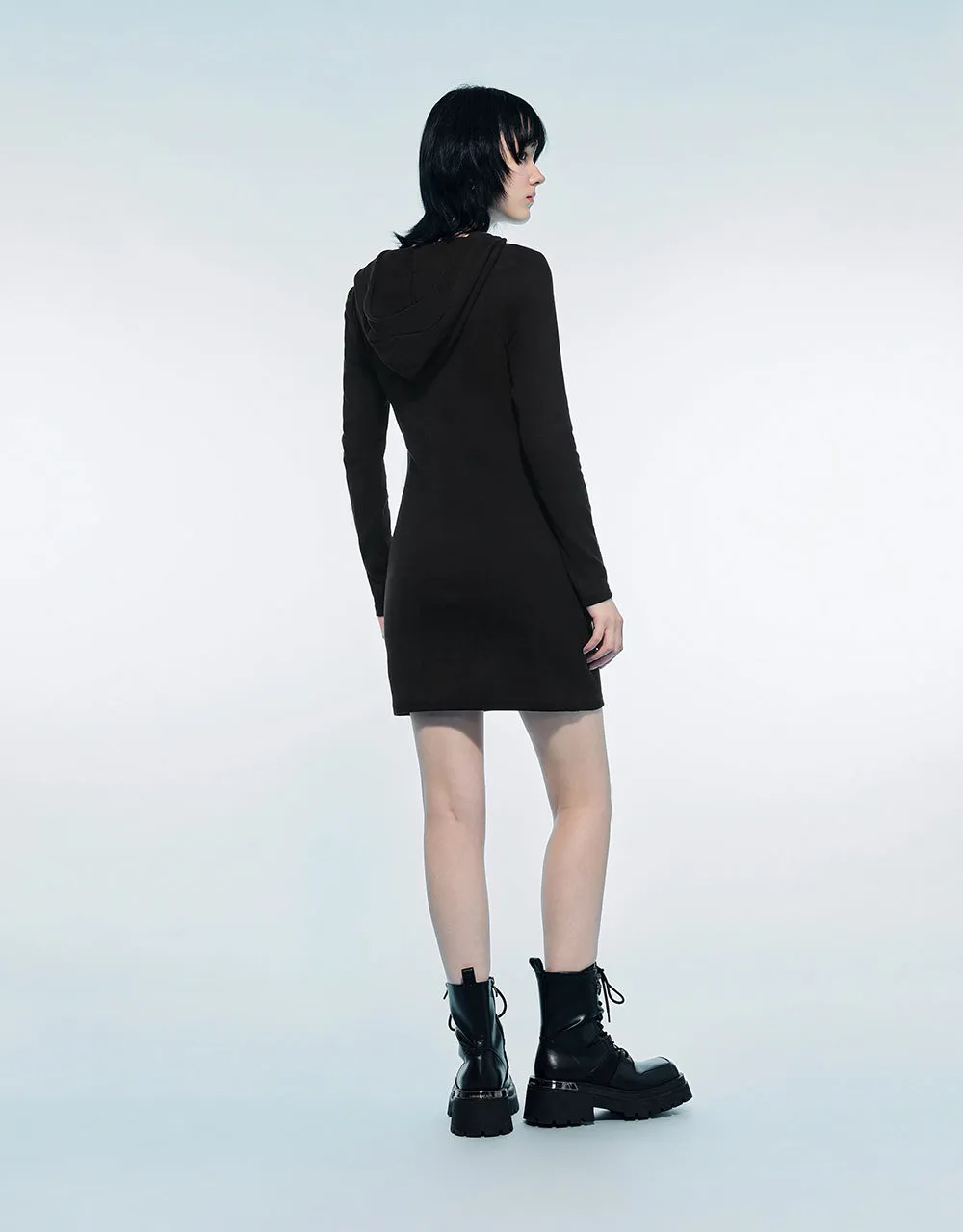 O-Ring Hooded Skinny Dress sold by Urban Revivo product image thumbnail 5