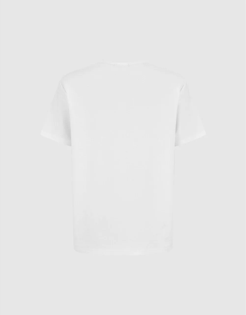 Button Half Placket Crew Neck Straight T-Shirt sold by Urban Revivo product image thumbnail 5