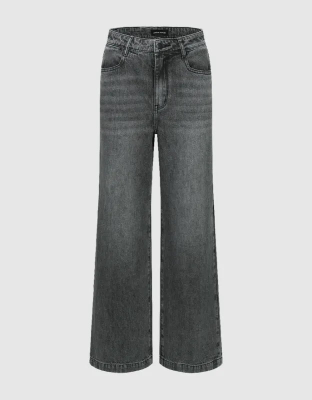 Wide Leg Jeans sold by Urban Revivo