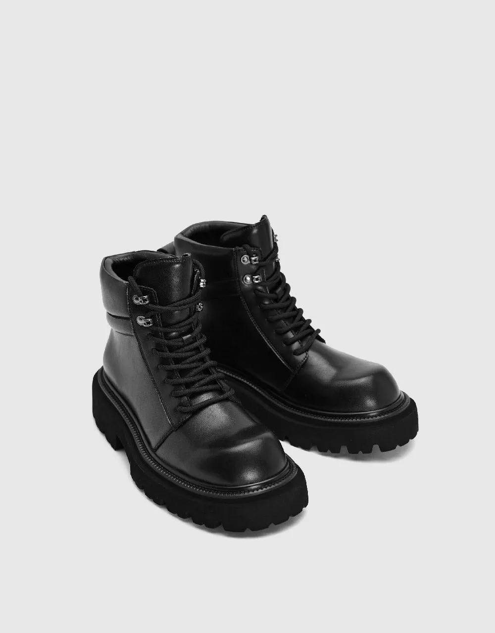 Vegan Leather Round Toe Boots sold by Urban Revivo