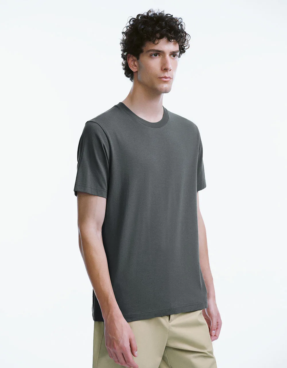 Crew Neck Loose T-Shirt sold by Urban Revivo product image thumbnail 2