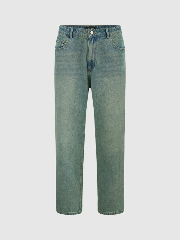 Loose Straight Jeans sold by Urban Revivo