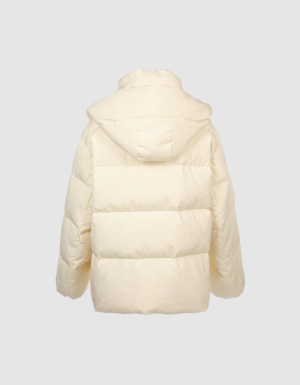 Textured Down Jacket With Hood sold by Urban Revivo product image thumbnail 4