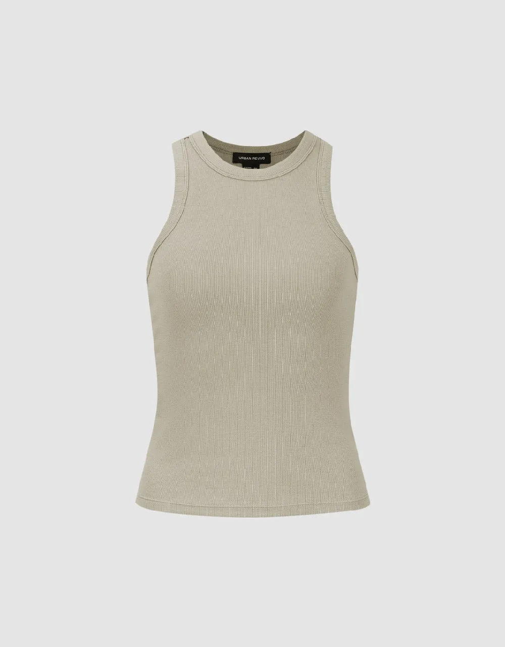 Crew Neck Knitted Tank Top sold by Urban Revivo product image thumbnail 2