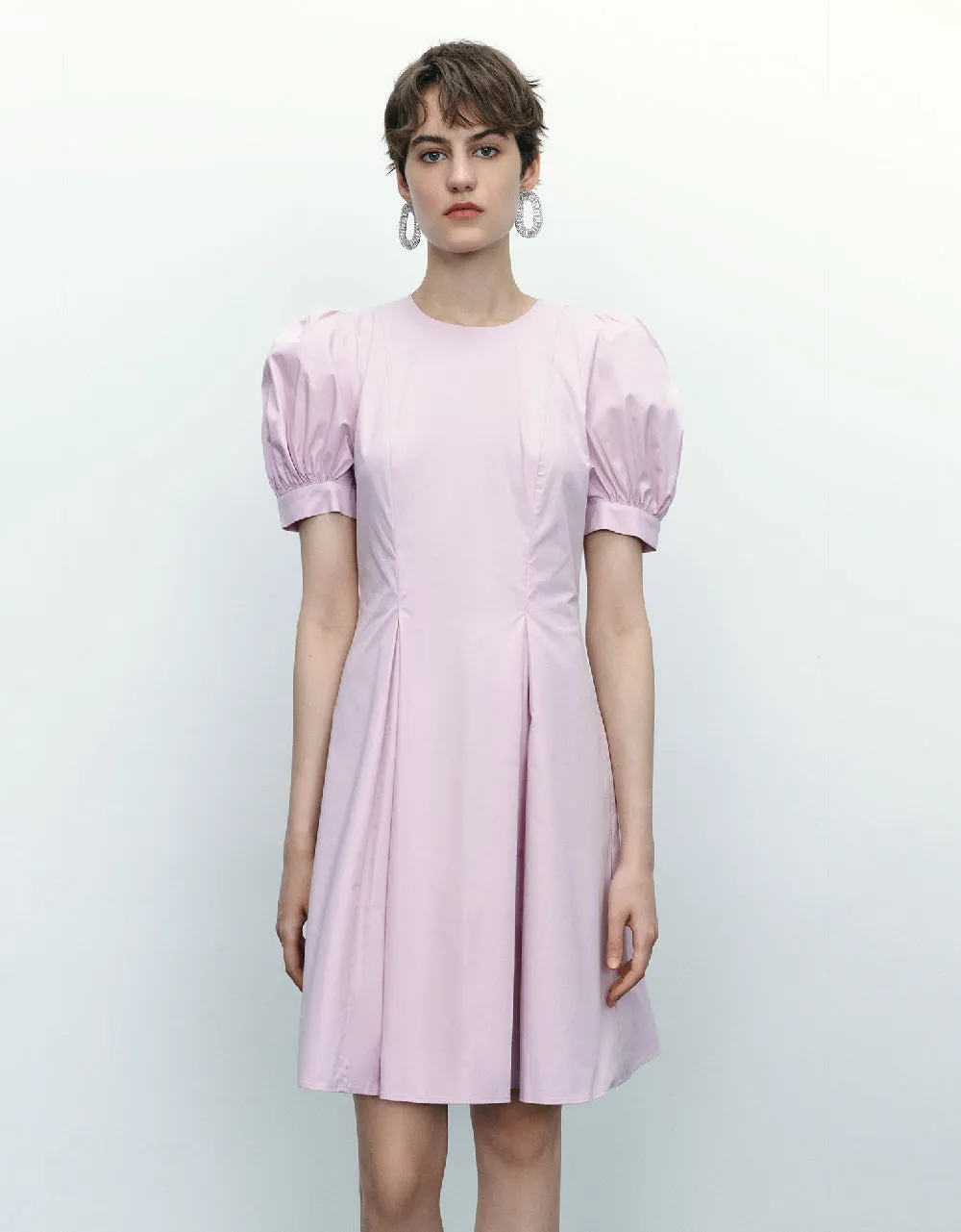 Crew Neck A-Line Dress sold by Urban Revivo