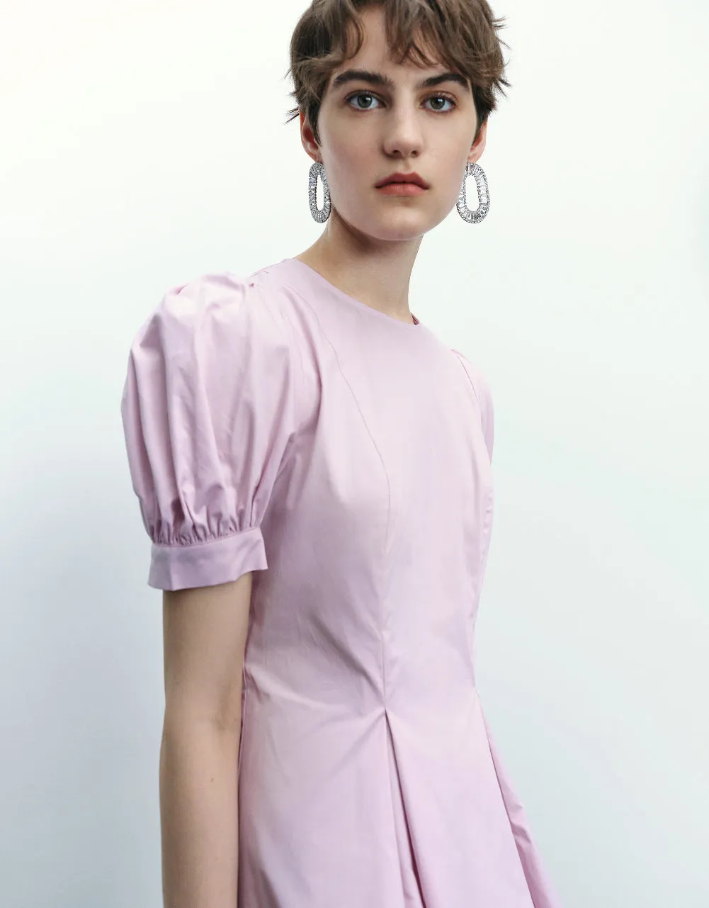 Crew Neck A-Line Dress sold by Urban Revivo product image thumbnail 3