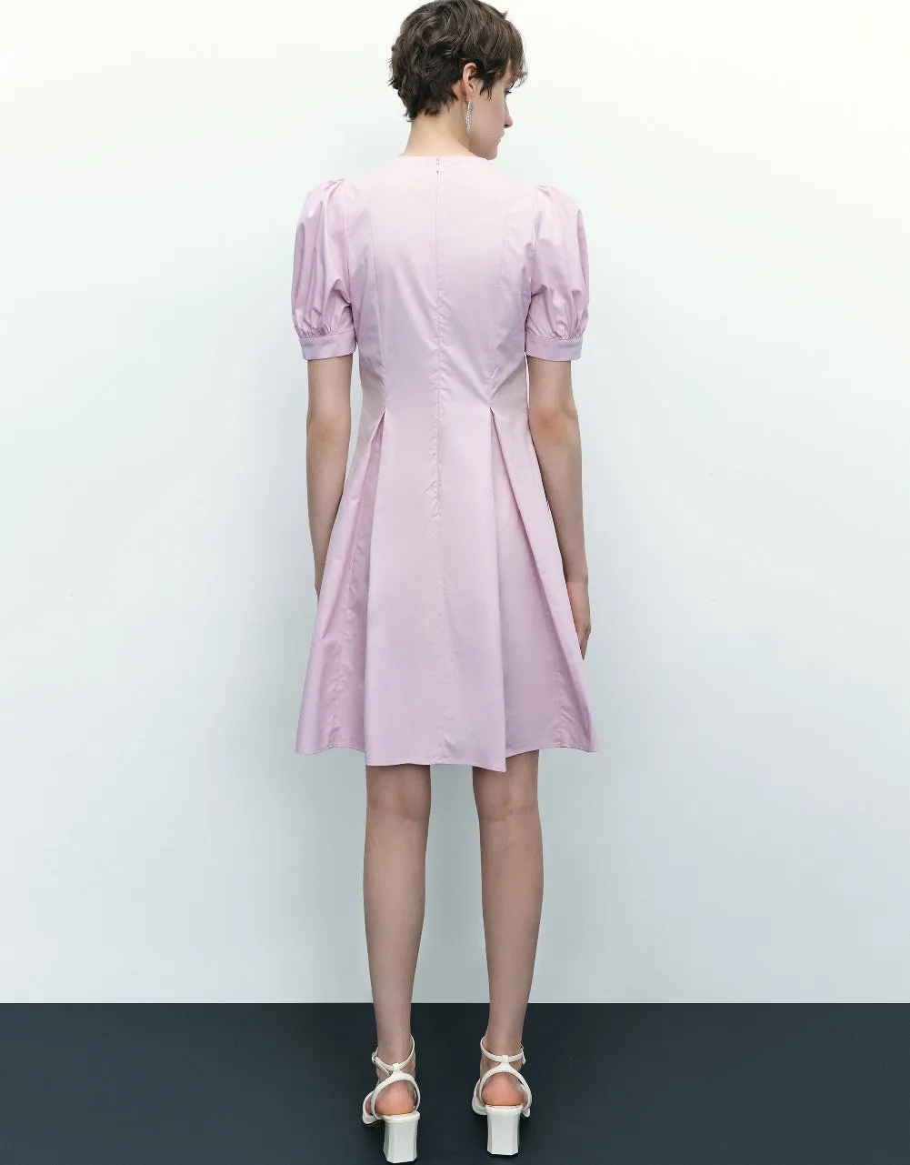 Crew Neck A-Line Dress sold by Urban Revivo product image thumbnail 4