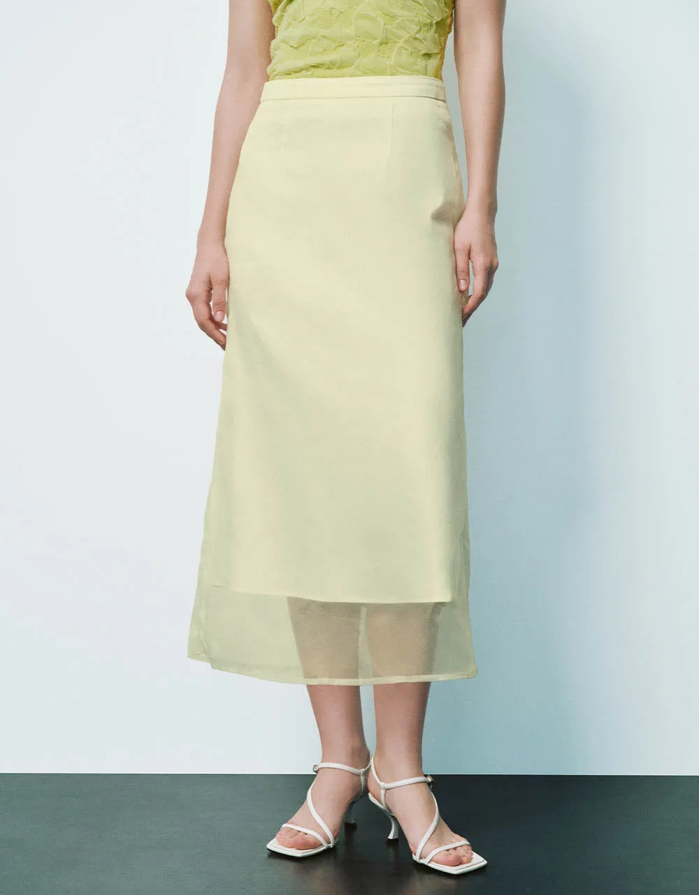 Midi A-Line Skirt sold by Urban Revivo product image thumbnail 2