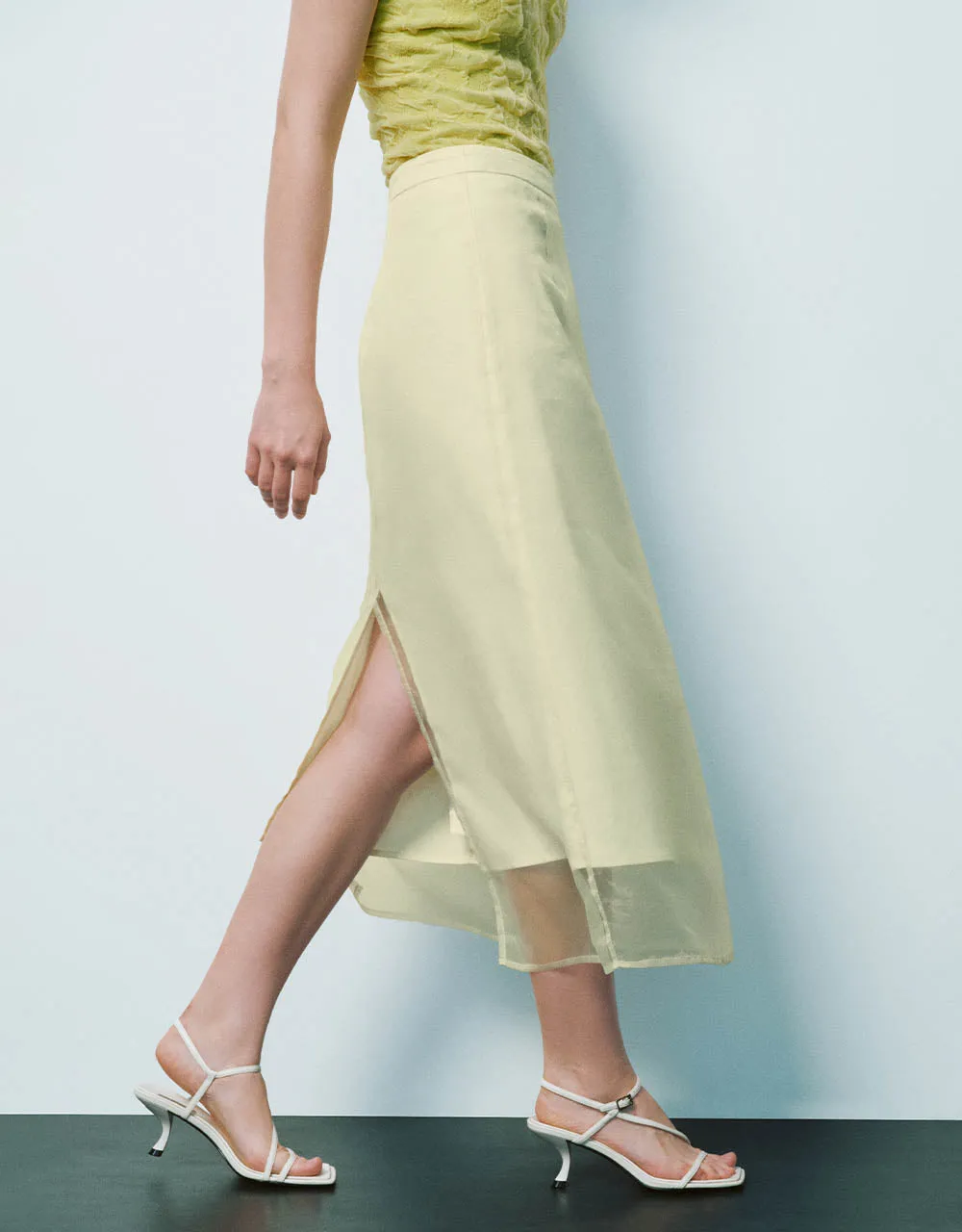 Midi A-Line Skirt sold by Urban Revivo product image thumbnail 4