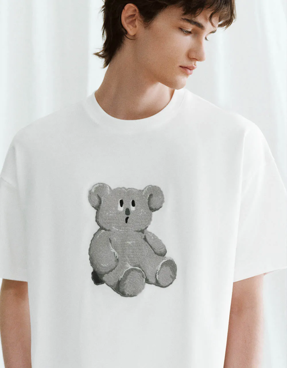 Printed Crew Neck Loose T-Shirt sold by Urban Revivo product image thumbnail 4