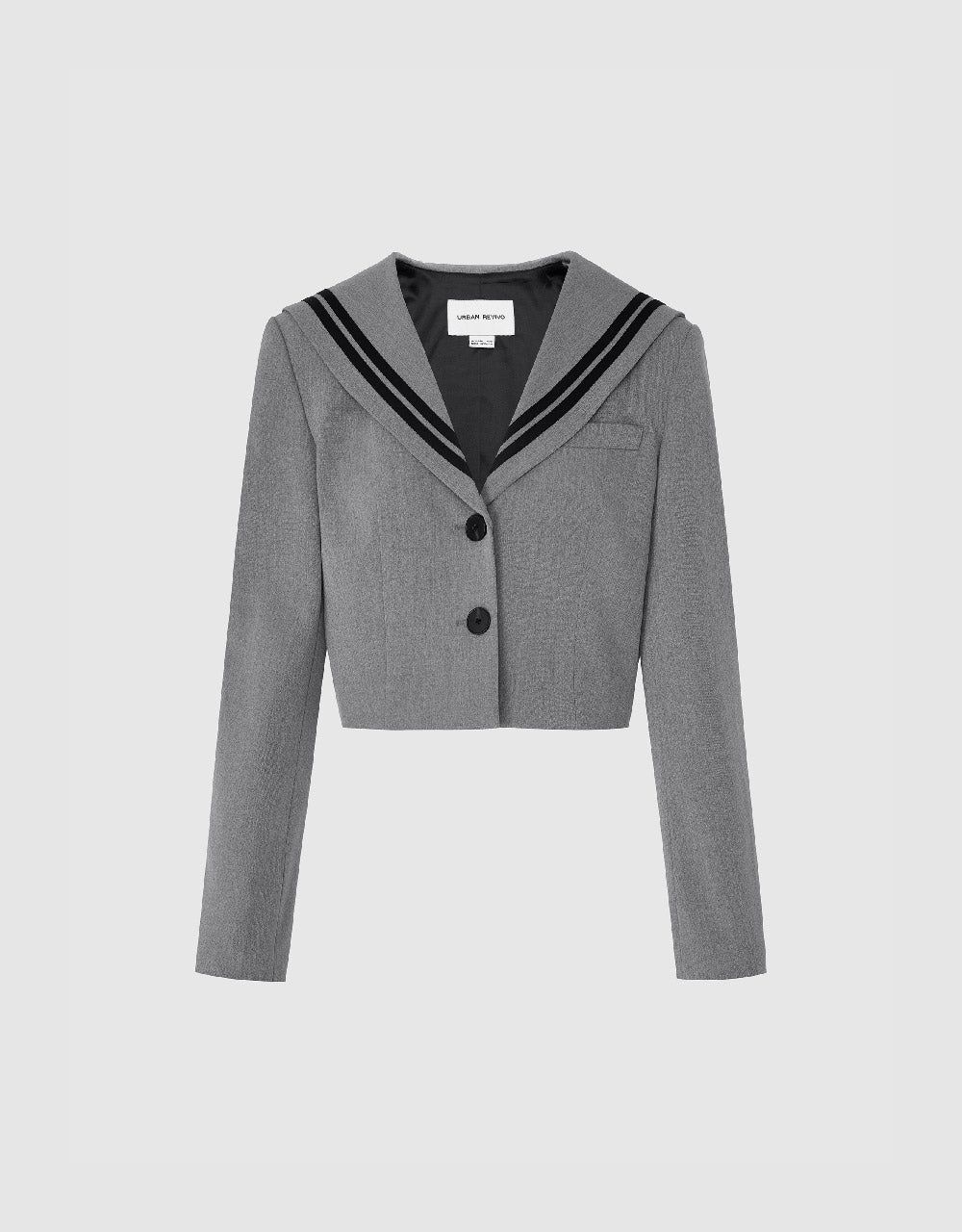 Bow Neck Straight Blazer sold by Urban Revivo