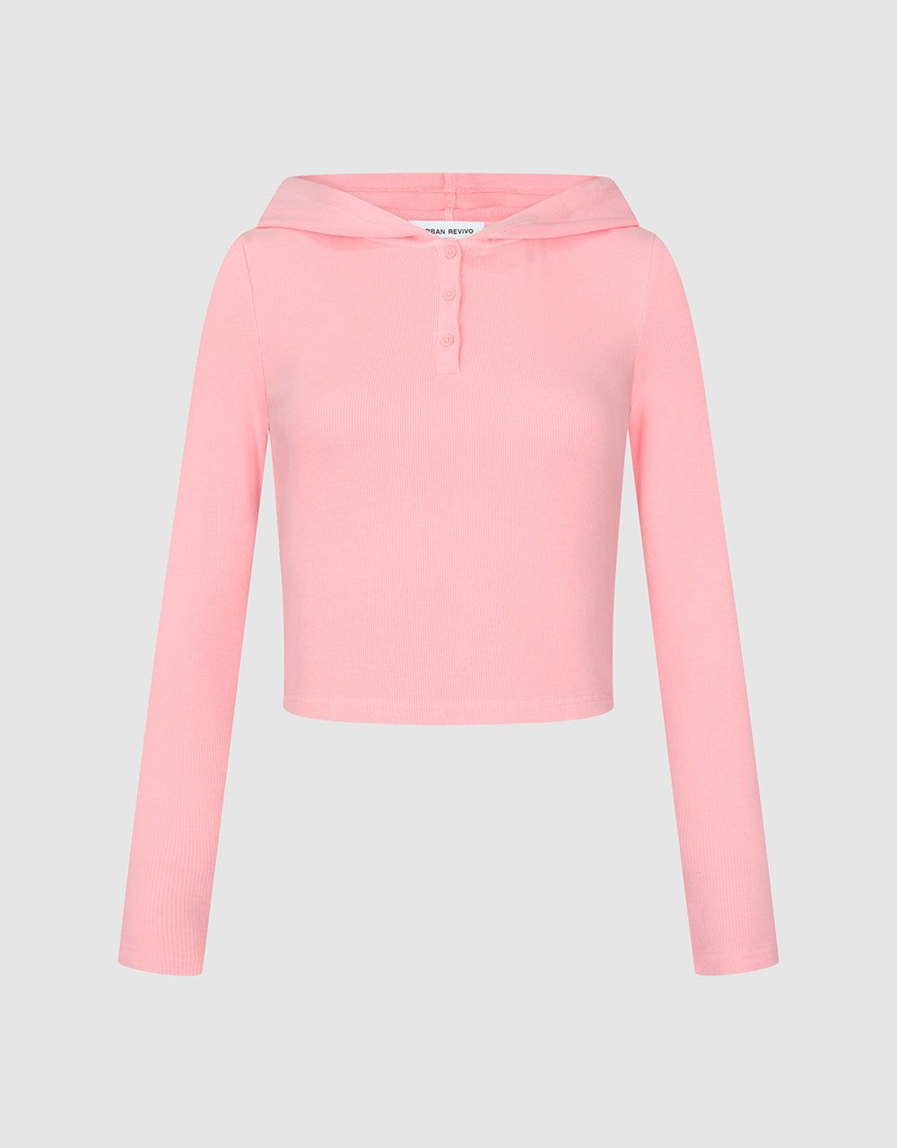 Hooded Skinny Knitted T-Shirt sold by Urban Revivo product image thumbnail 2