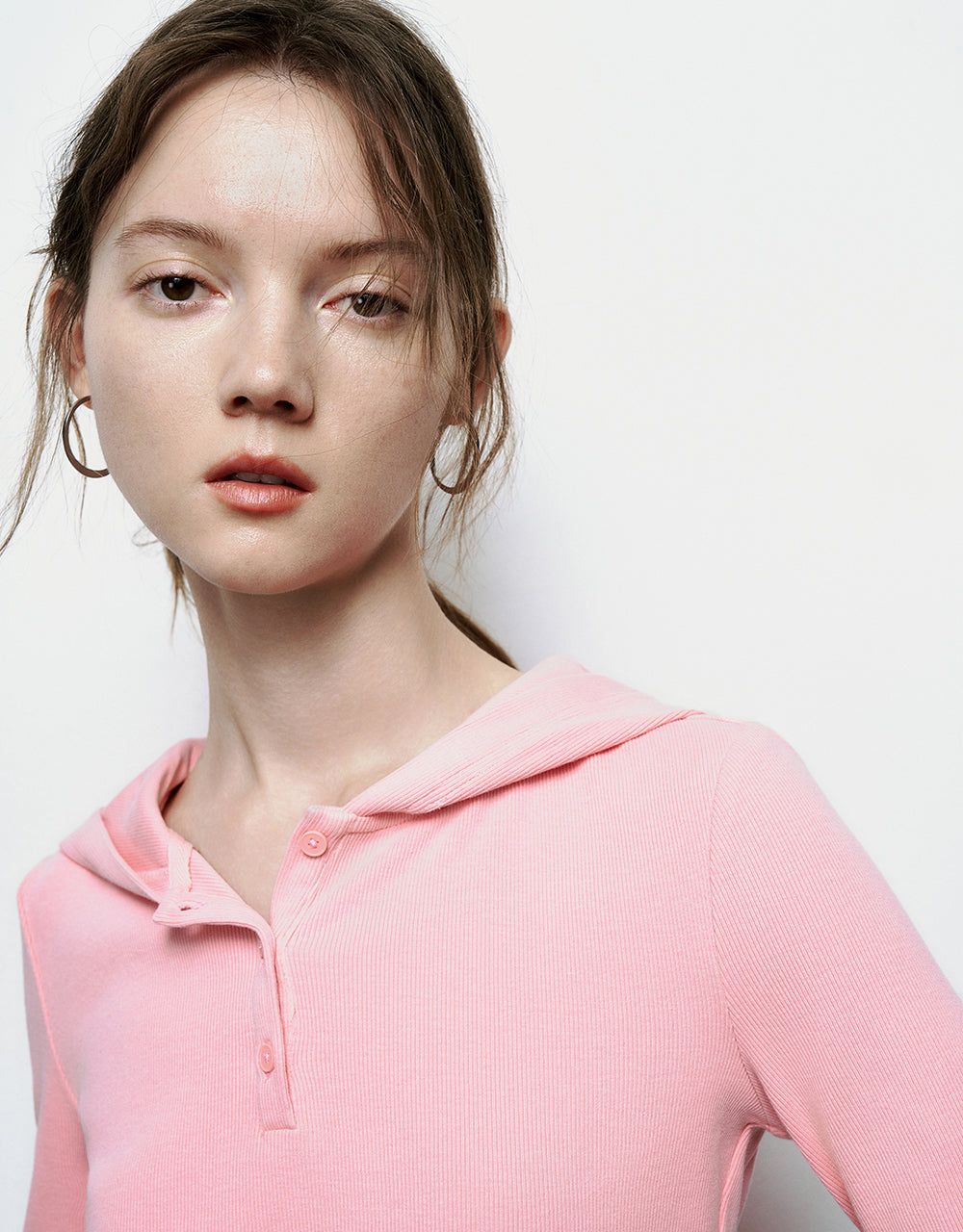 Hooded Skinny Knitted T-Shirt sold by Urban Revivo product image thumbnail 5