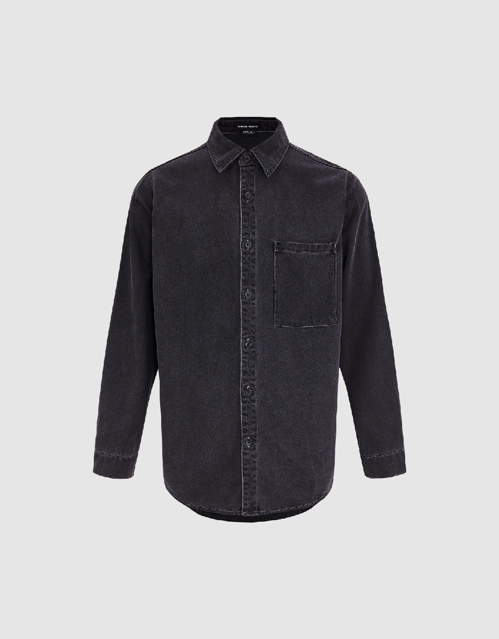 Button Up Denim Shirt sold by Urban Revivo product image thumbnail 2