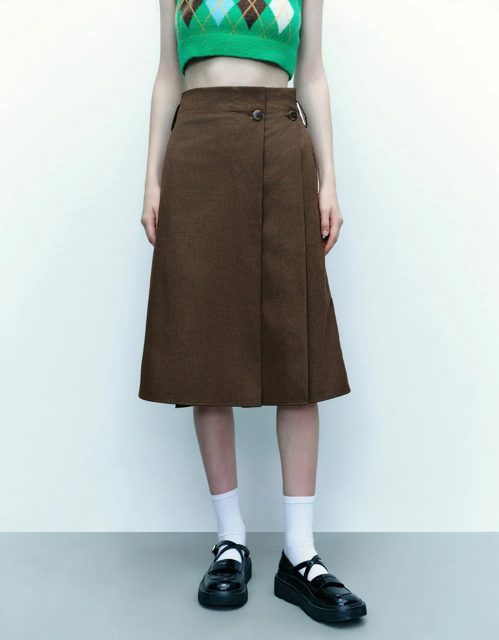 Midi A-Line Skirt sold by Urban Revivo product image thumbnail 2