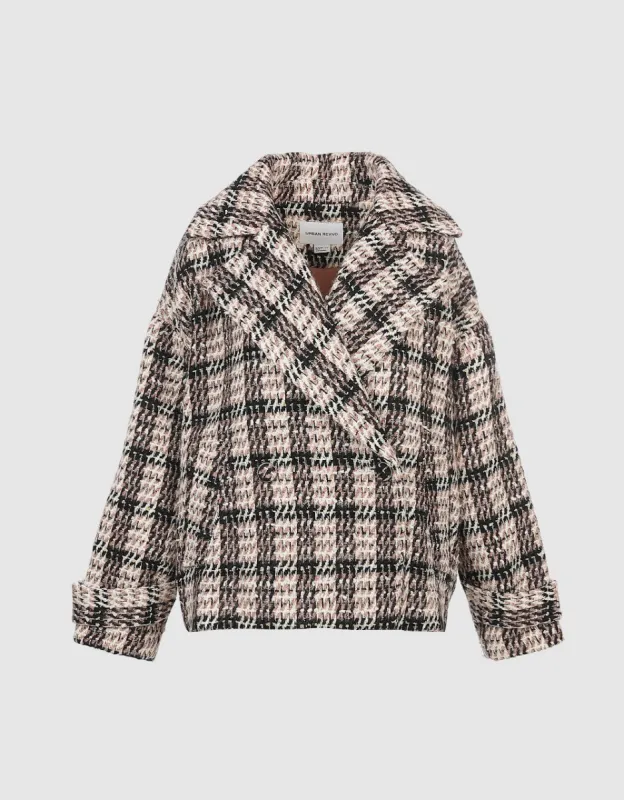 Striped Woolen Jacket sold by Urban Revivo