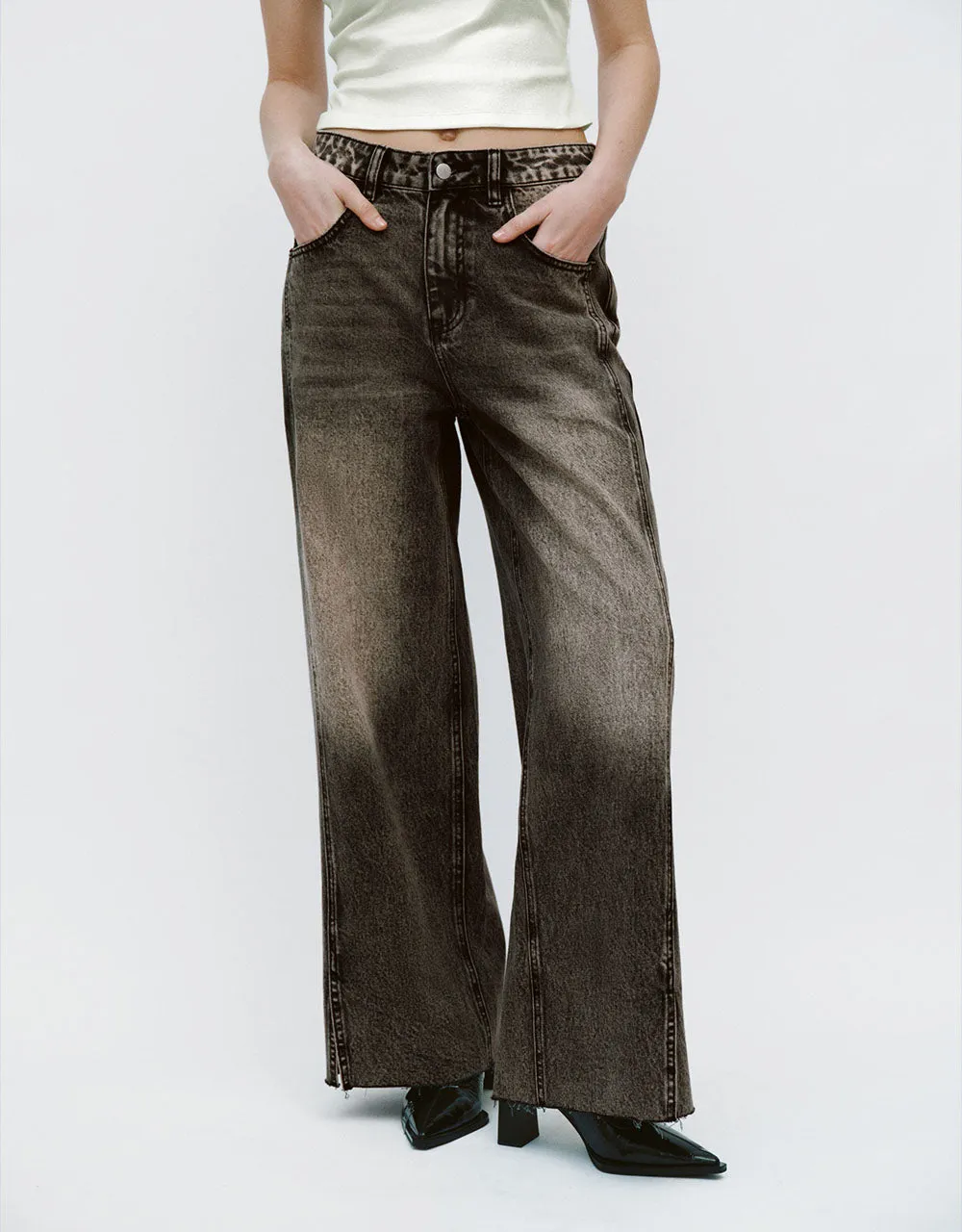 Wide-Leg Jeans sold by Urban Revivo product image thumbnail 2