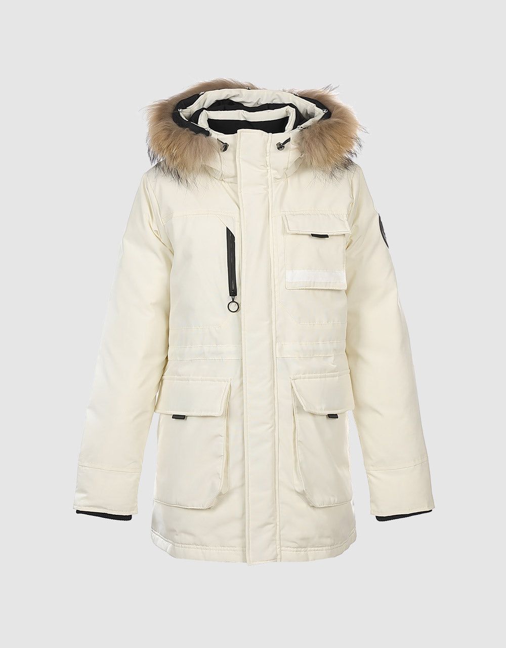Hooded U Neck Down Jacket sold by Urban Revivo