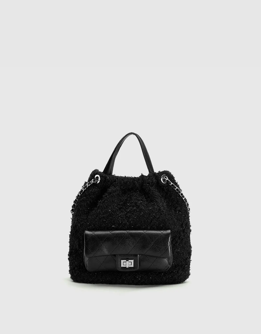 Tweed Chained Backpack sold by Urban Revivo
