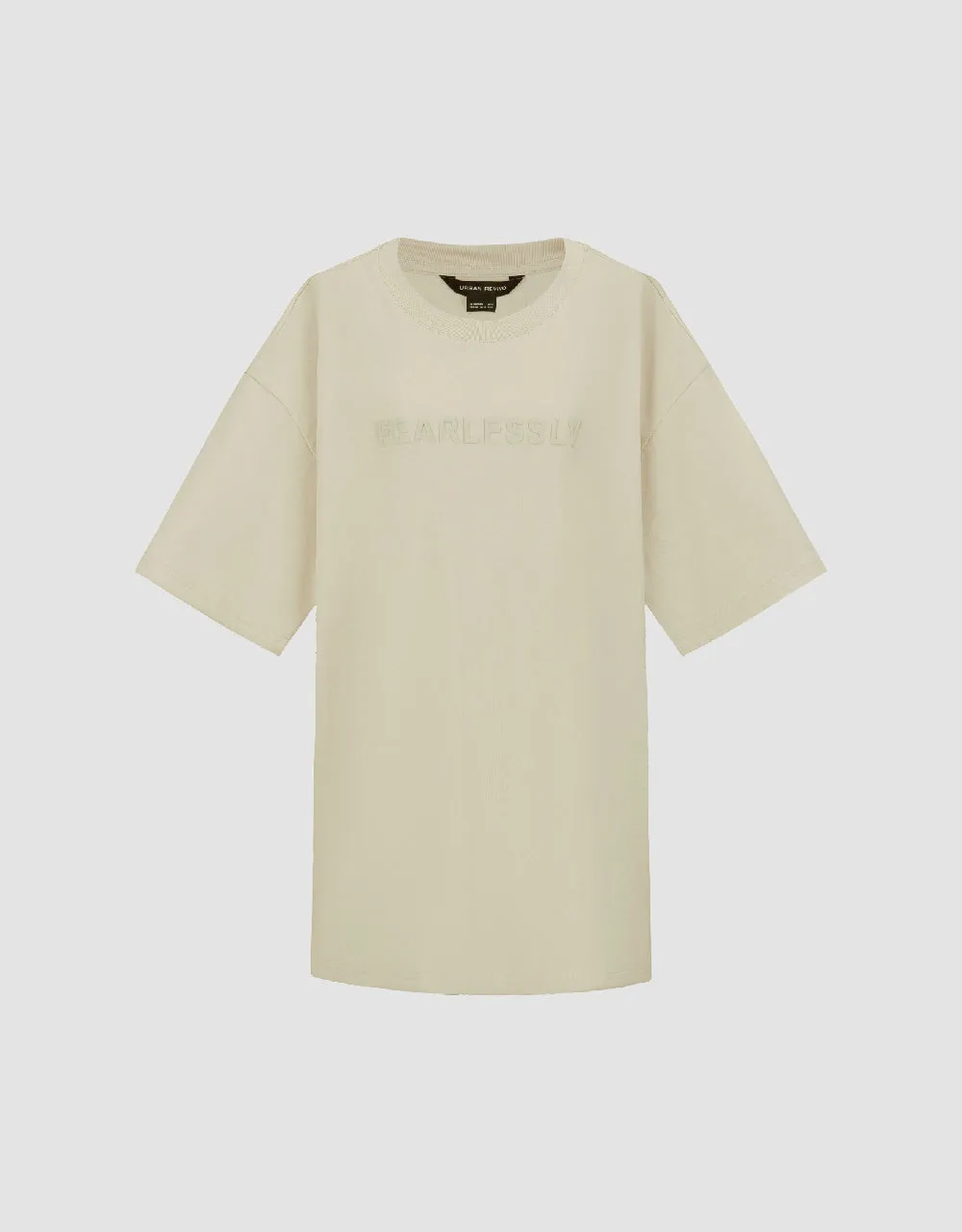 Letter Printed Crew Neck T-Shirt sold by Urban Revivo product image thumbnail 2