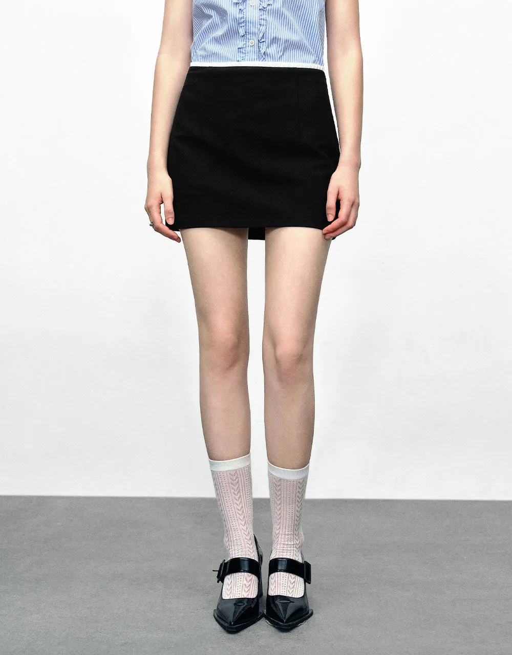 Gingham Mini A-Line Skirt sold by Urban Revivo product image thumbnail 2