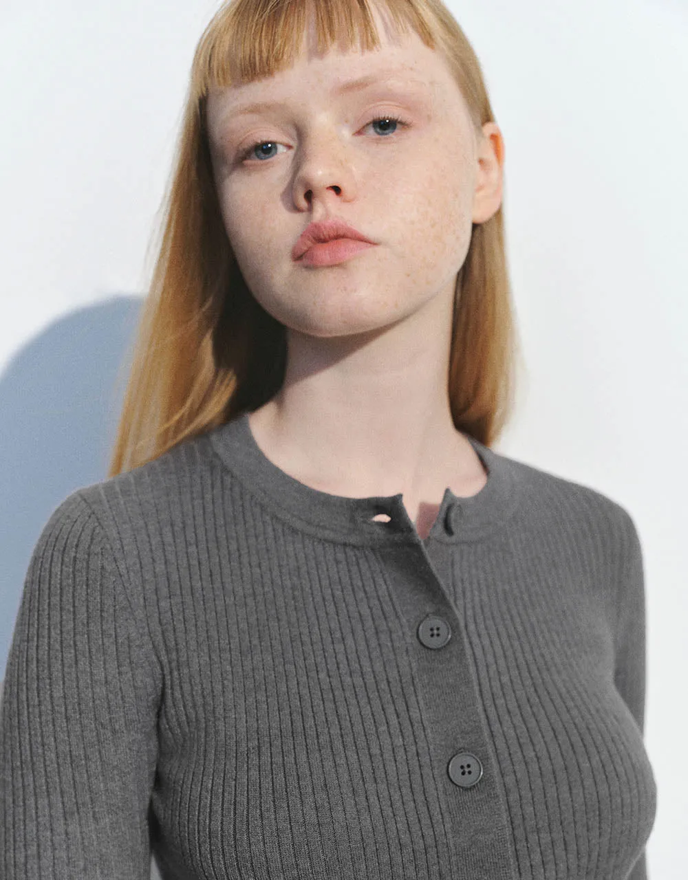 Crew Neck Knitted Cardigan sold by Urban Revivo product image thumbnail 5