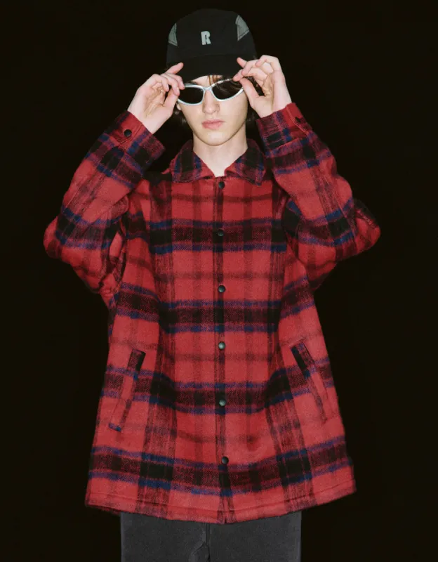 Plaid Woolen Jacket sold by Urban Revivo