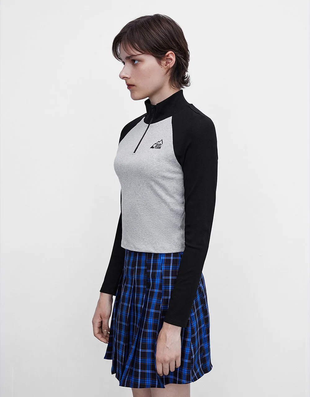 Zip Half Placket Knitted T-Shirt sold by Urban Revivo product image thumbnail 3