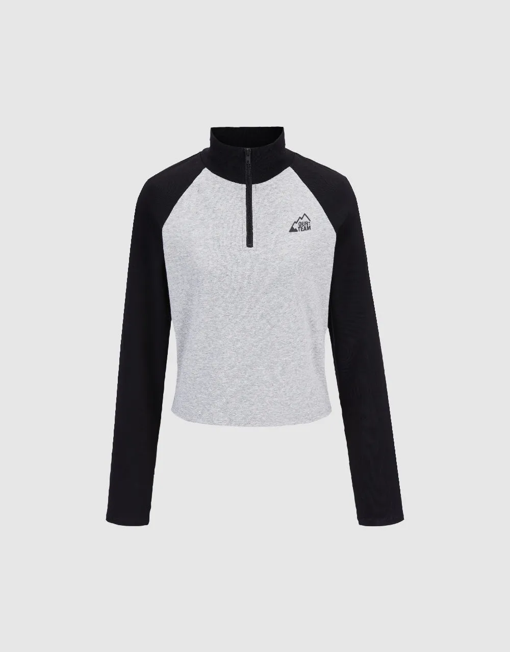 Zip Half Placket Knitted T-Shirt sold by Urban Revivo product image thumbnail 2