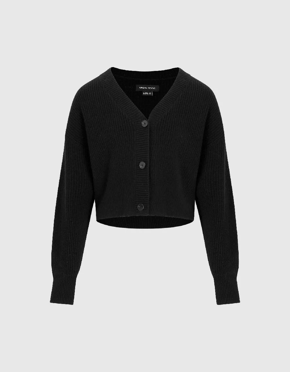 V-Neck Knitted Cardigan sold by Urban Revivo