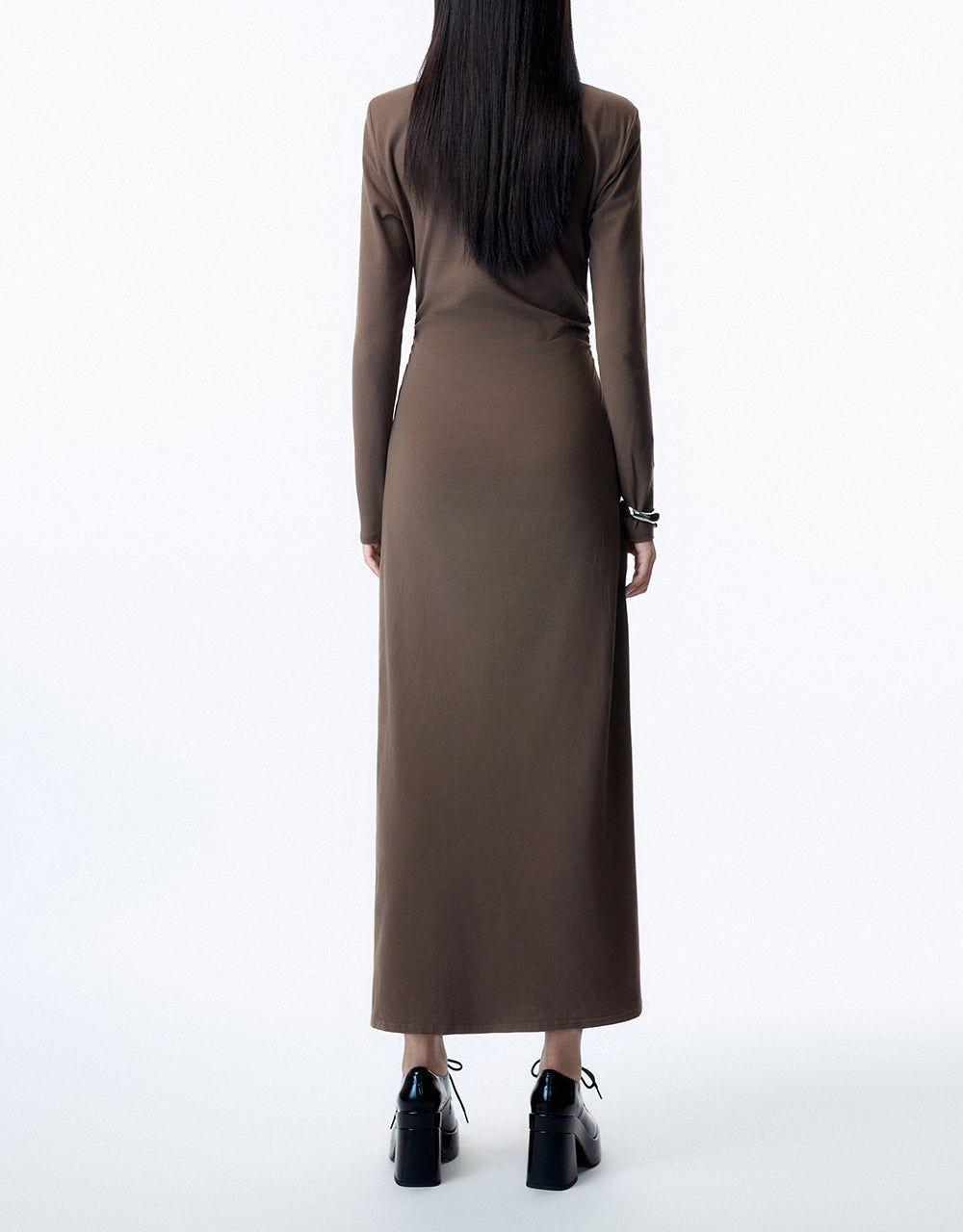 Split Hem Skinny Knitted Dress sold by Urban Revivo product image thumbnail 4