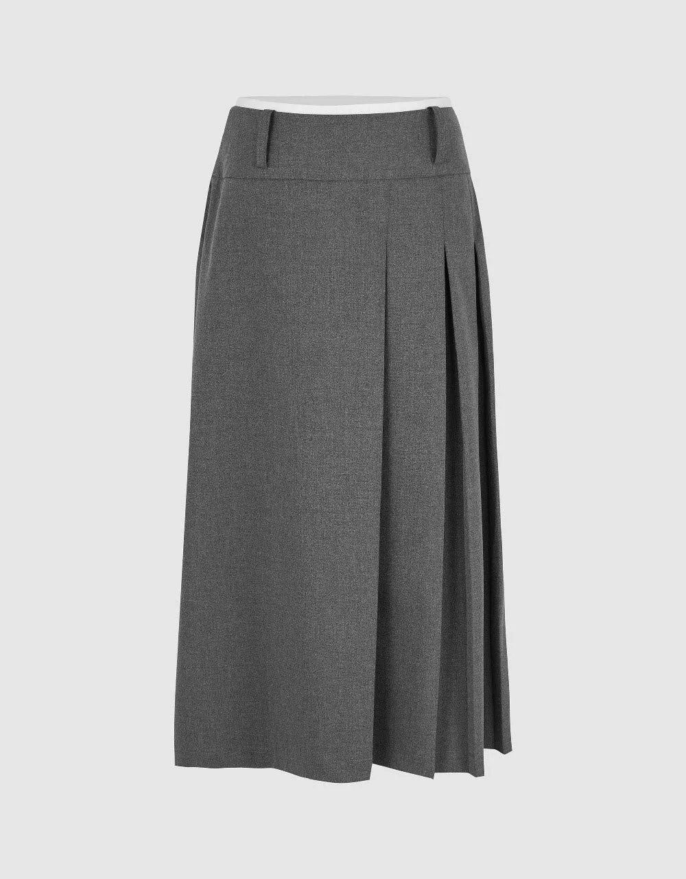 Pleated Midi A-Line Skirt sold by Urban Revivo