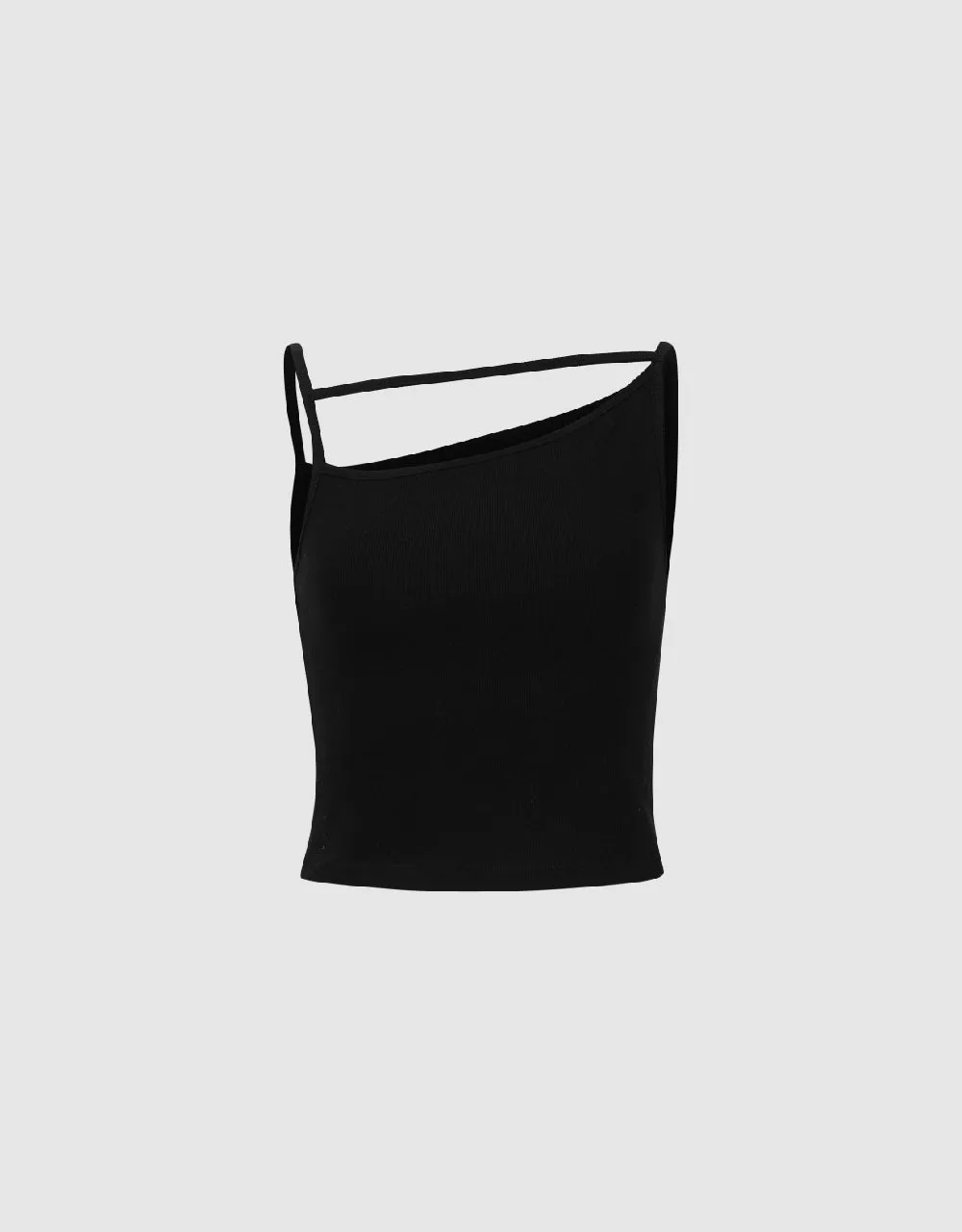 Asymmetric Off-Shoulder Skinny Tank Top sold by Urban Revivo product image thumbnail 2