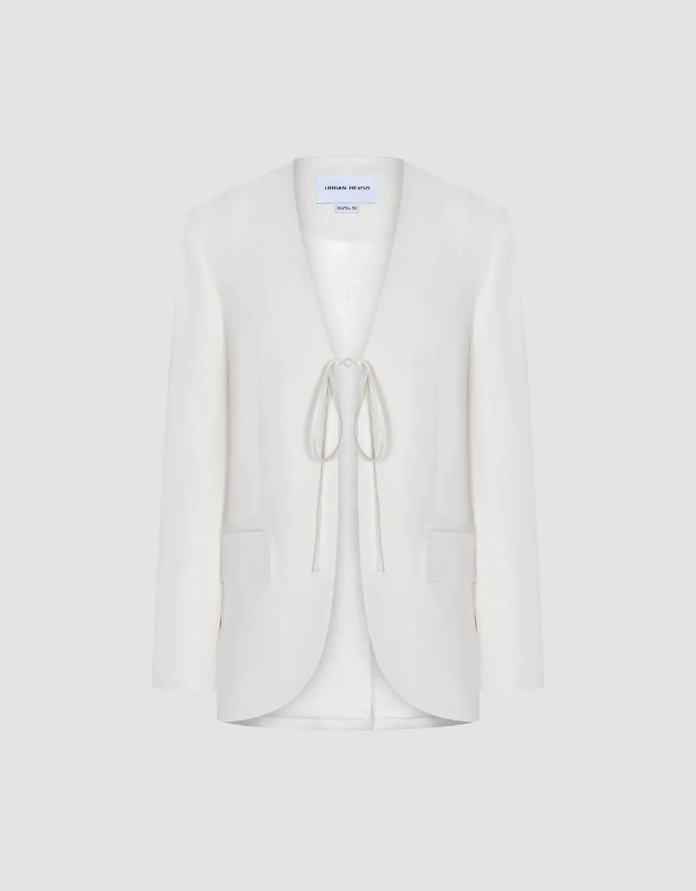 Tie Front Tailored Blazer sold by Urban Revivo product image thumbnail 2