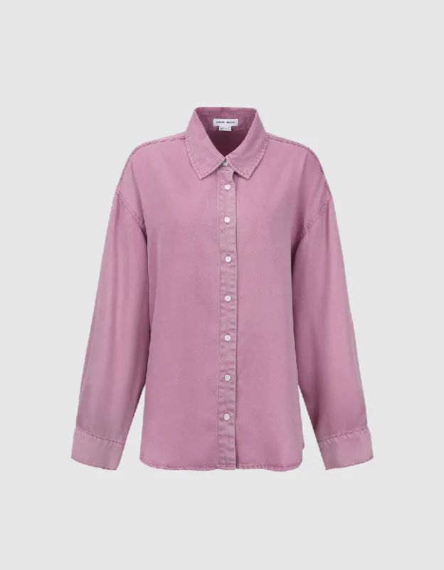 Button Up Straight Shirt sold by Urban Revivo