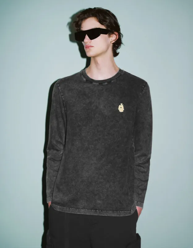 Crew Neck Straight T-Shirt sold by Urban Revivo