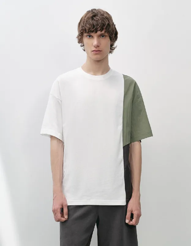 Colorblocks Crew Neck T-Shirt sold by Urban Revivo