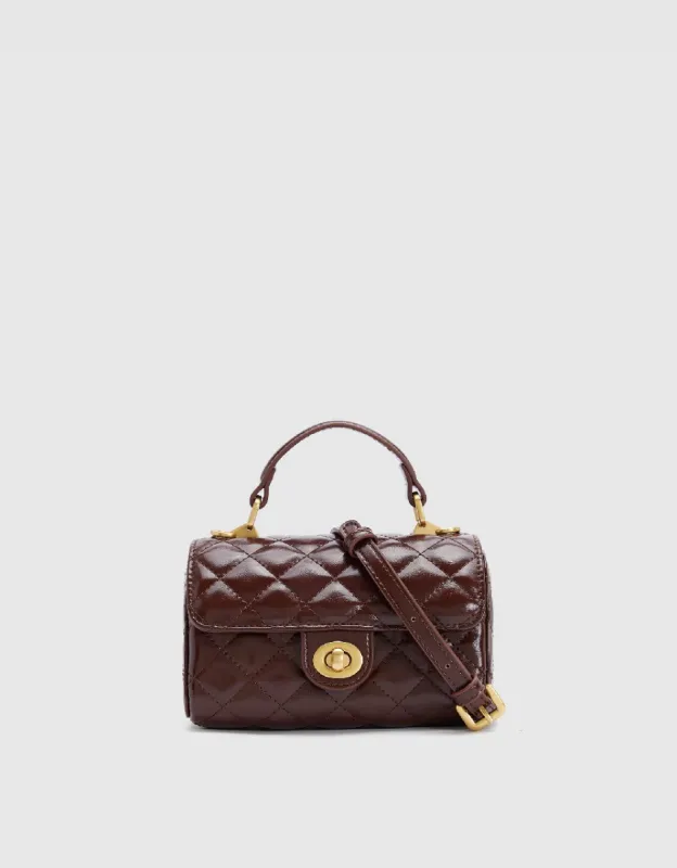 Quilted Vegan Leather Shoulder Bag sold by Urban Revivo