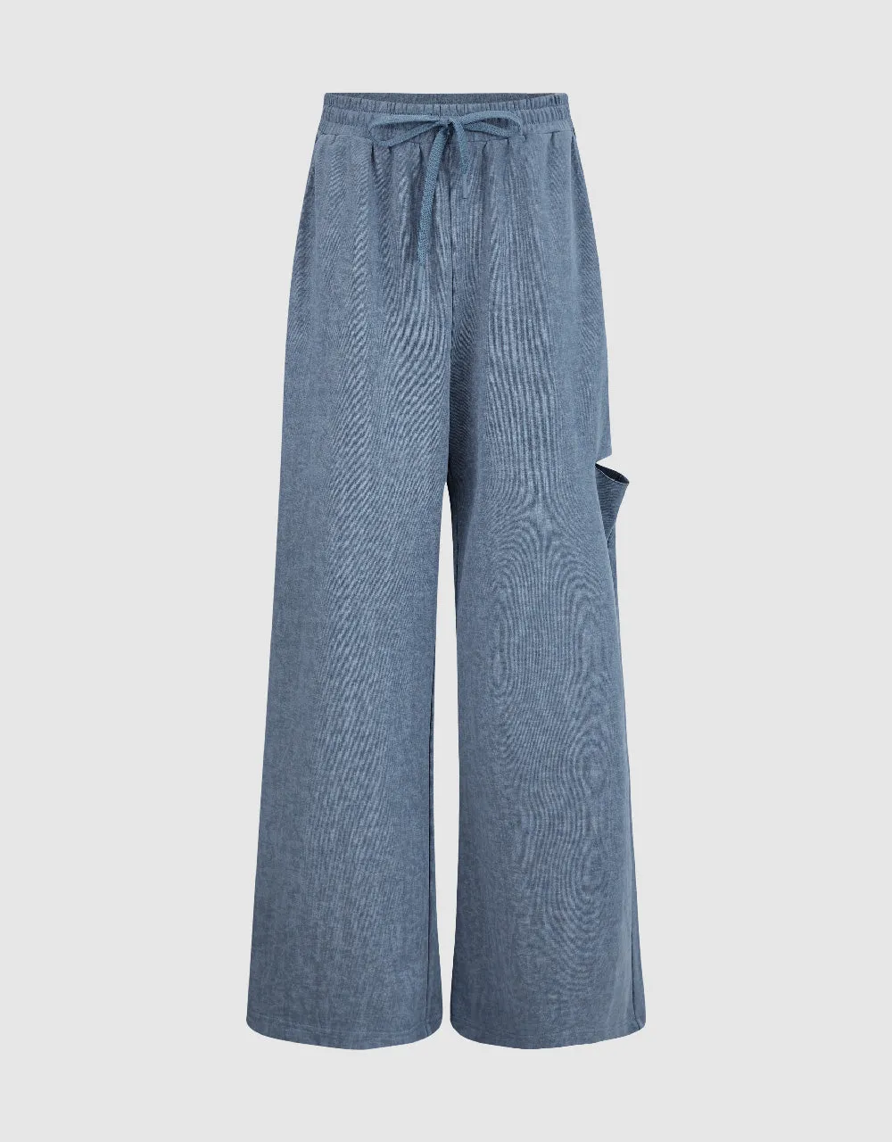 Drawstring Waist Straight Pants sold by Urban Revivo