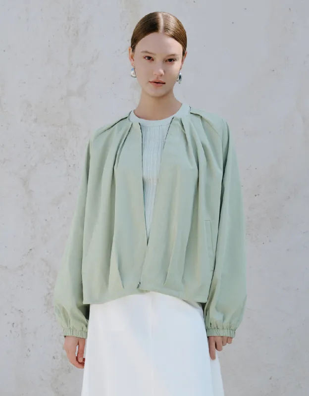 Zipper Front Metallic Jacket sold by Urban Revivo