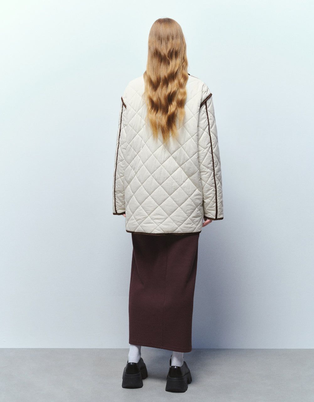 Presed Button Embossed Padded Coat sold by Urban Revivo product image thumbnail 4