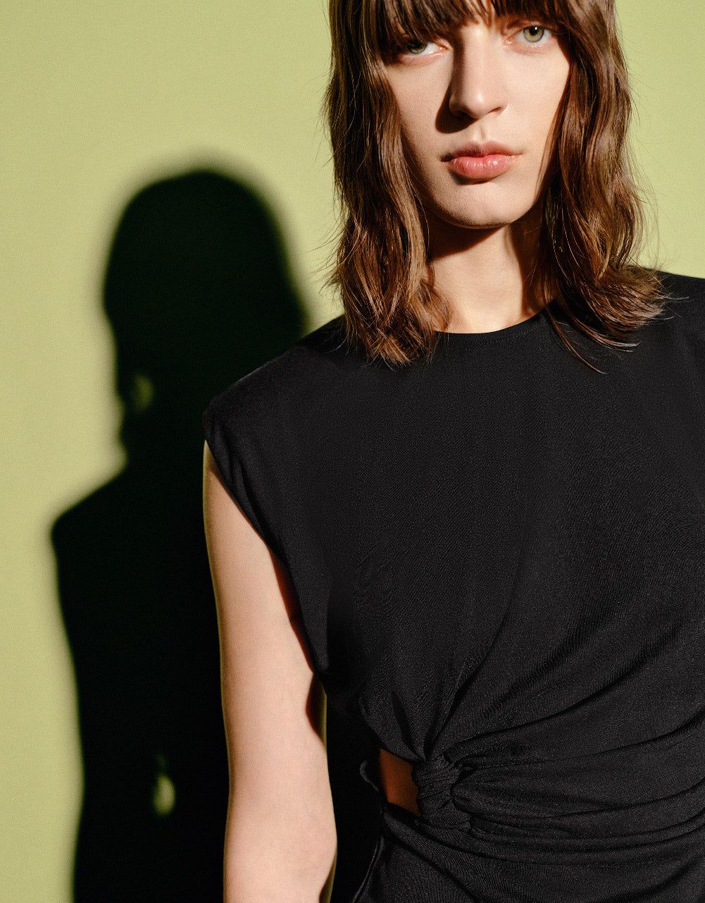 Ruched Crew Neck Tank Top sold by Urban Revivo product image thumbnail 5